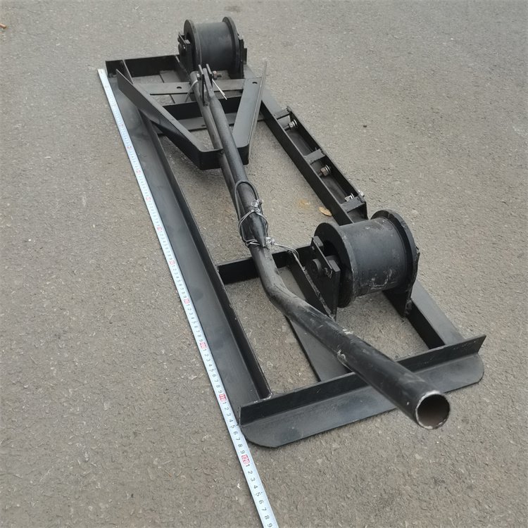 手推式鐵路鋼軌平板運軌車 高效輕便的單軌運輸解決方案